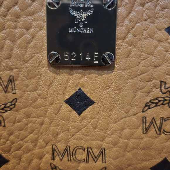 MCM Stark Visetos Small Side Studded Backpack Cognac main image 11